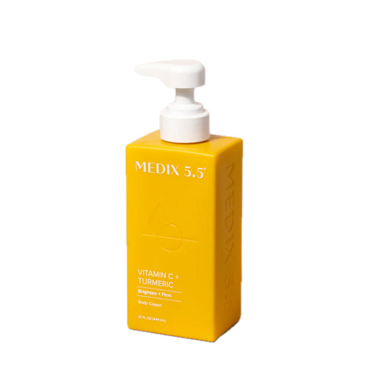 MEDIX 5.5 – Crème Corporelle Vitamin C + Curcuma – Éclat & Anti-Taches