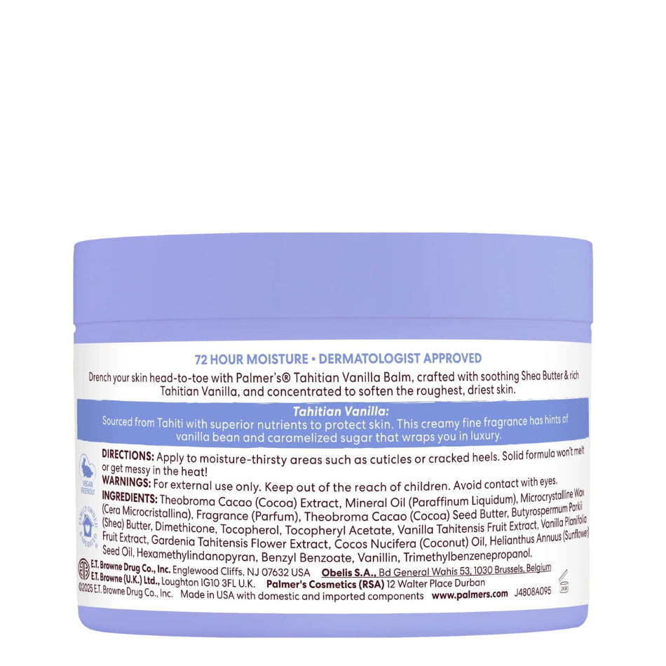Baume Corporel Hydratant Tahitian Vanilla – Palmer's